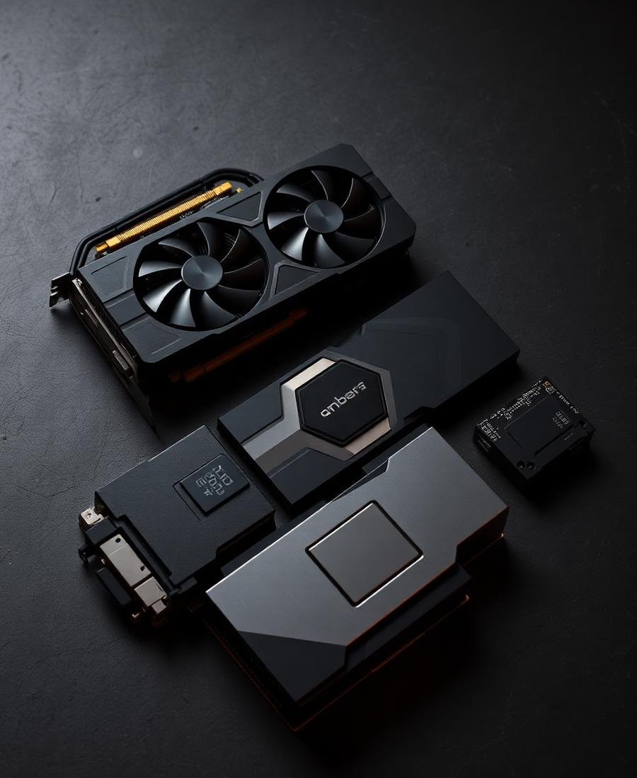 Placa de vídeo e componentes de computador